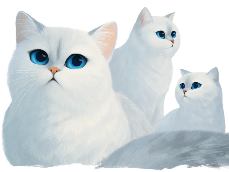 British Shorthair Cartoon Vinyl Car Decal Sticker – Waterproof & UV-Resistant 8"