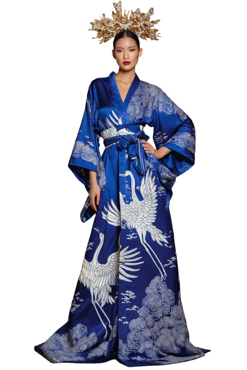 Graceful Kimono Woman V2 Vinyl Car Decal Sticker – Waterproof & UV-Resistant 8"