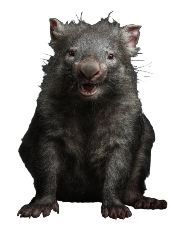 Wombat-Rat Hybrid Vinyl Car Decal Sticker – Waterproof & UV-Resistant 8"