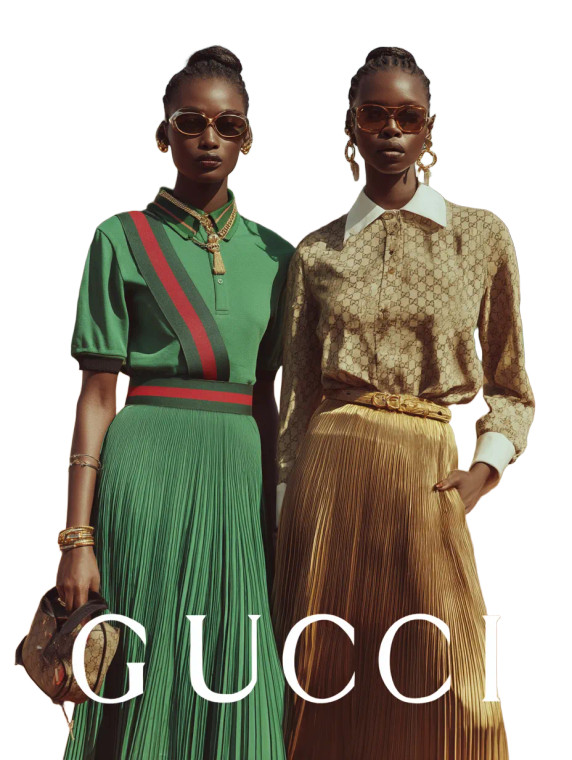 Gucci Supermodels Vinyl Car Decal Sticker – Waterproof & UV-Resistant 8"