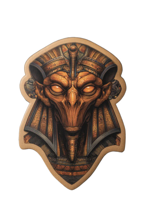 Alien Pharaoh Sticker Vinyl Car Decal Sticker – Waterproof & UV-Resistant 8"