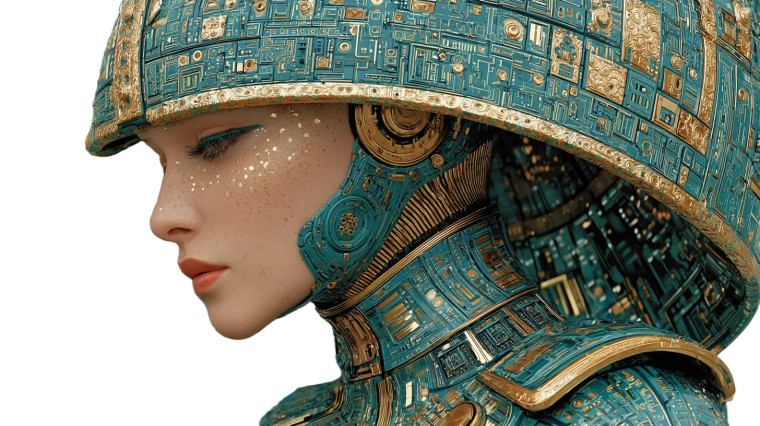 Cybernetic Sombrero Cyborg Vinyl Car Decal Sticker – Waterproof & UV-Resistant 8"