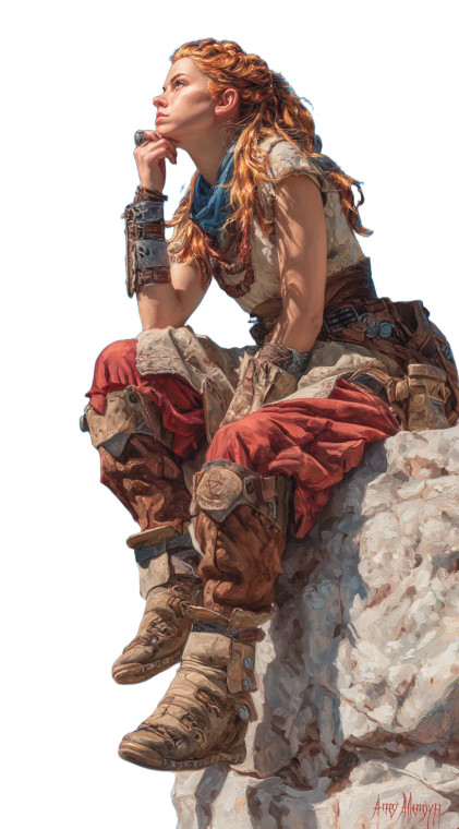 Aloy In Thought Vinyl Car Decal Sticker – Waterproof & UV-Resistant 8"