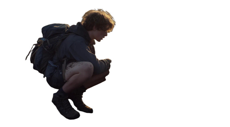 Morning Light Boy Vinyl Car Decal Sticker – Waterproof & UV-Resistant 8"