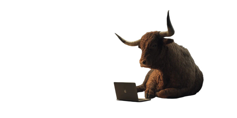 Office Bull Vinyl Car Decal Sticker – Waterproof & UV-Resistant 8"