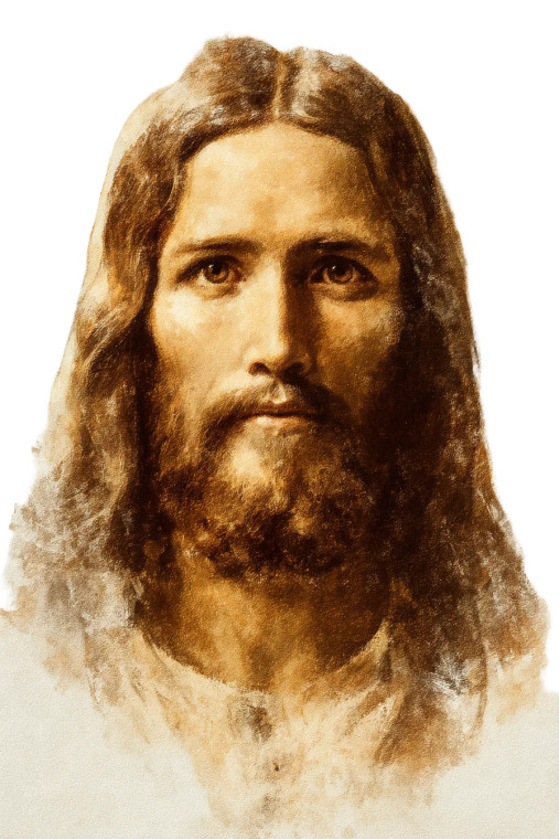 Watercolor Jesus Portrait Vinyl Car Decal Sticker – Waterproof & UV-Resistant 8"