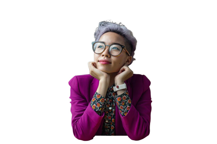 Happy Librarian Portrait Vinyl Car Decal Sticker – Waterproof & UV-Resistant 8"