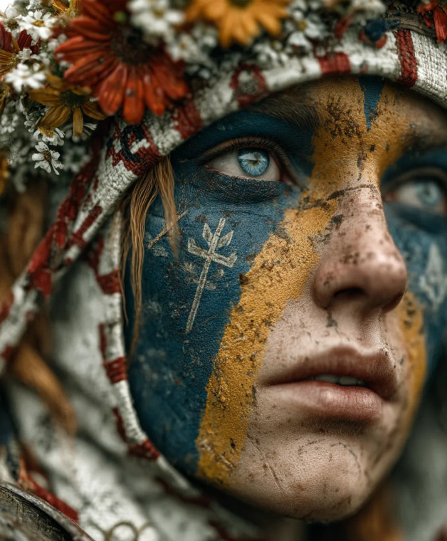 Ukrainian Warrior Woman Vinyl Car Decal Sticker – Waterproof & UV-Resistant 8" Ukrainian Warrior Woman Vinyl Car Decal Sticker – Waterproof & UV-Resistant 8"