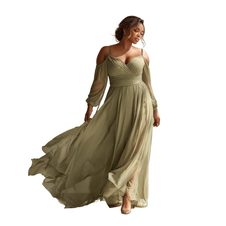 Elegant Olive Bridesmaid Vinyl Car Decal Sticker – Waterproof & UV-Resistant 8"