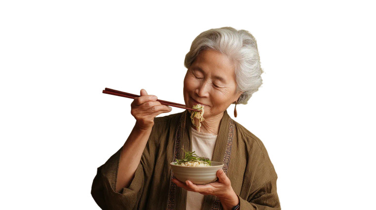 Content Elderly Diner Vinyl Car Decal Sticker – Waterproof & UV-Resistant 8"