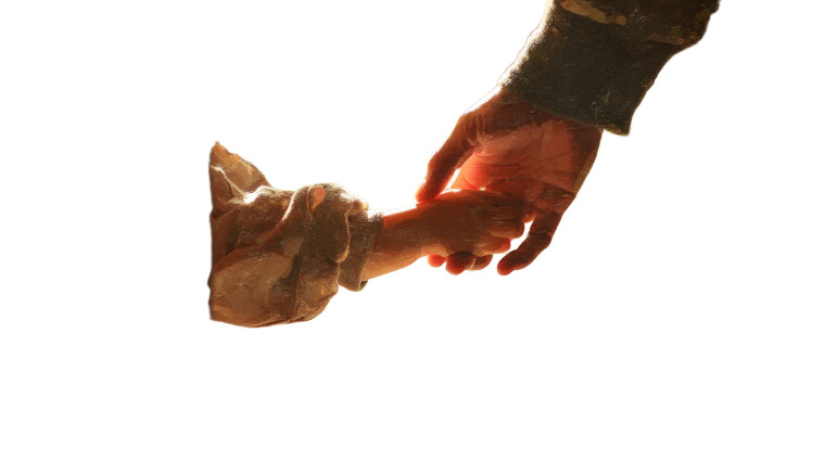 Mother And Child Hands V2 Vinyl Car Decal Sticker – Waterproof & UV-Resistant 8"