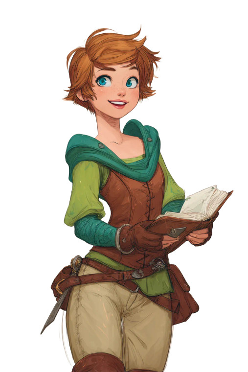 Cheerful Fantasy Reader Vinyl Car Decal Sticker – Waterproof & UV-Resistant 8"