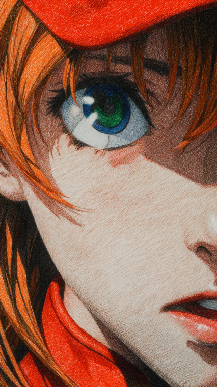 Asuka Langley Drawing Vinyl Car Decal Sticker – Waterproof & UV-Resistant 8" Asuka Langley Drawing Vinyl Car Decal Sticker – Waterproof & UV-Resistant 8"