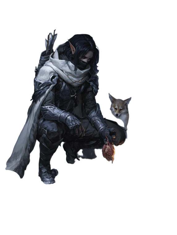 Elf Ranger And Fox Vinyl Car Decal Sticker – Waterproof & UV-Resistant 8"