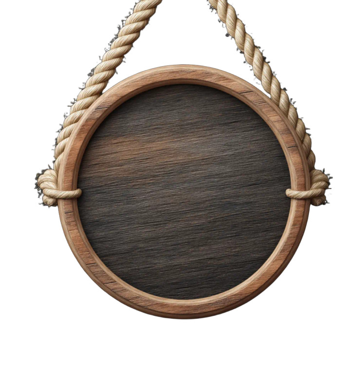 Wooden Sign Illustration Vinyl Car Decal Sticker – Waterproof & UV-Resistant 8"