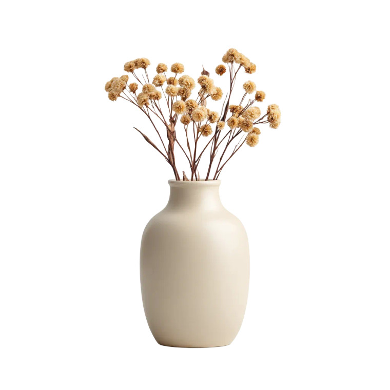 Minimal Flower Vase Vinyl Car Decal Sticker – Waterproof & UV-Resistant 8"