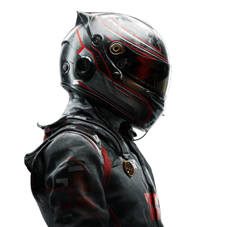 F1 Driver Portrait Vinyl Car Decal Sticker – Waterproof & UV-Resistant 8"