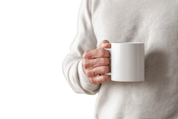 Man With Coffee V2 Vinyl Car Decal Sticker – Waterproof & UV-Resistant 8"