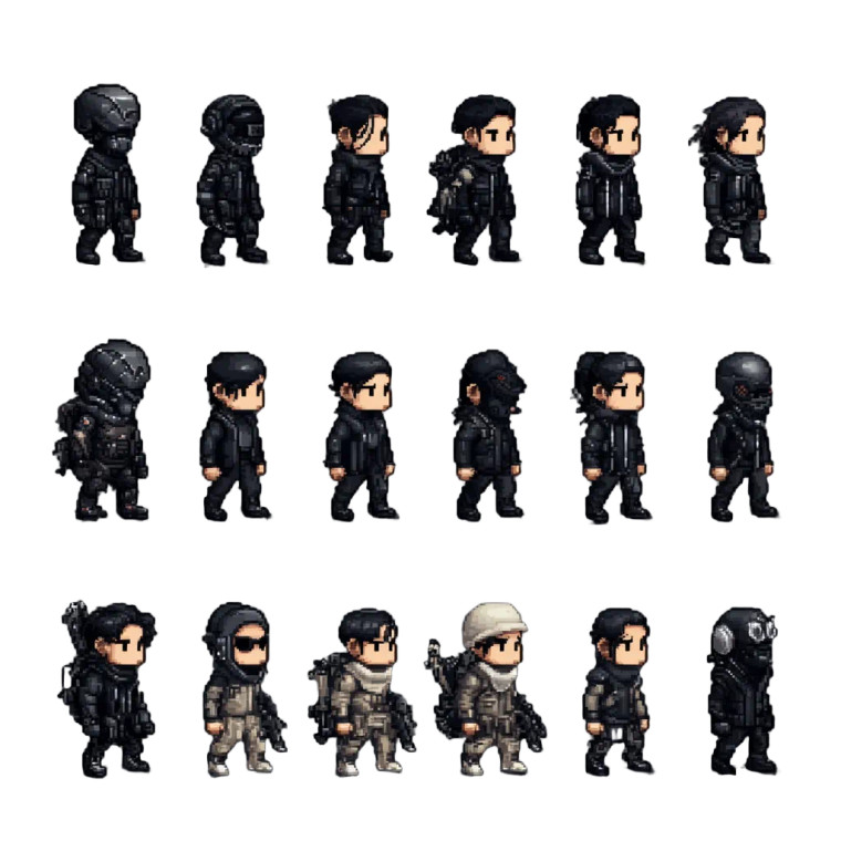 Pixel Game Character V5 Vinyl Car Decal Sticker – Waterproof & UV-Resistant 8"