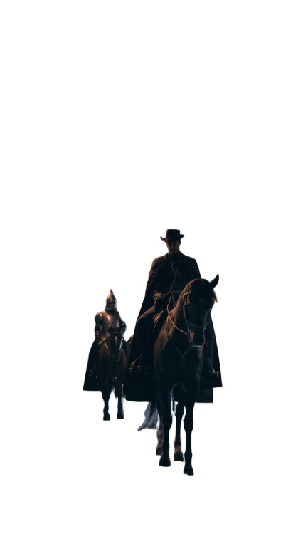 Nobleman Riding Horse Vinyl Car Decal Sticker – Waterproof & UV-Resistant 8"