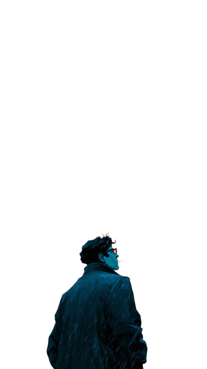 Anime Detective Noir Vinyl Car Decal Sticker – Waterproof & UV-Resistant 8"