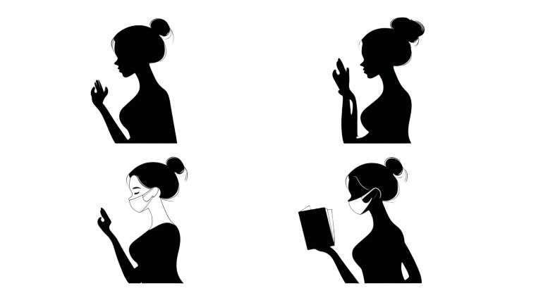 Self-Care Silhouettes Vinyl Car Decal Sticker – Waterproof & UV-Resistant 8"