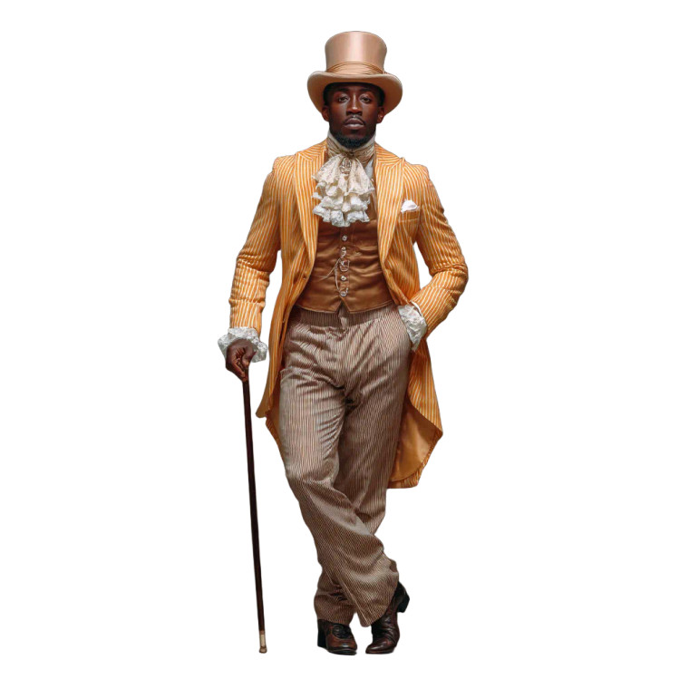 Dandy Gentleman Vinyl Car Decal Sticker – Waterproof & UV-Resistant 8"