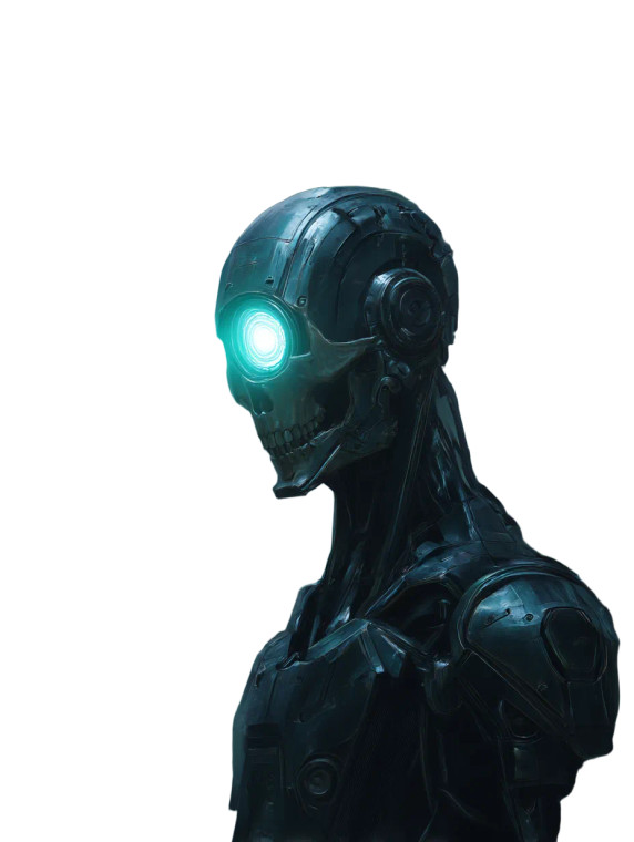 Cyborg Cyclops Vinyl Car Decal Sticker – Waterproof & UV-Resistant 8"