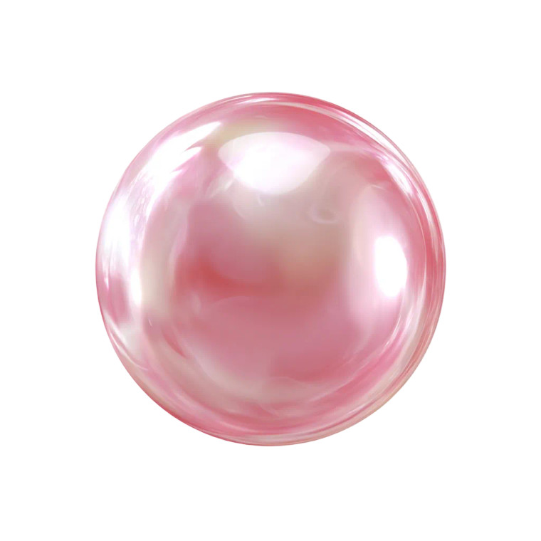 Pink Glowing Sphere Vinyl Car Decal Sticker – Waterproof & UV-Resistant 8"