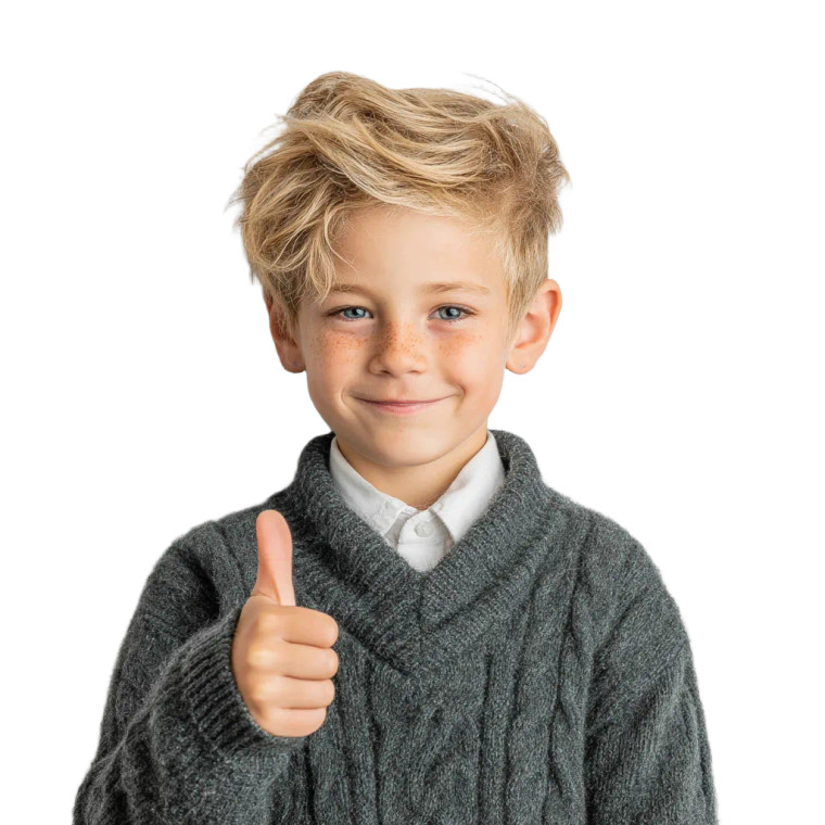 Happy Schoolboy Vinyl Car Decal Sticker – Waterproof & UV-Resistant 8"