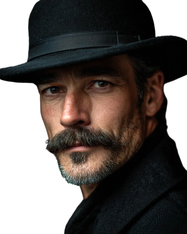 Handsome Gambler Man Vinyl Car Decal Sticker – Waterproof & UV-Resistant 8"