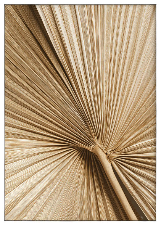 Golden Palm Leaf Vinyl Car Decal Sticker – Waterproof & UV-Resistant 8"