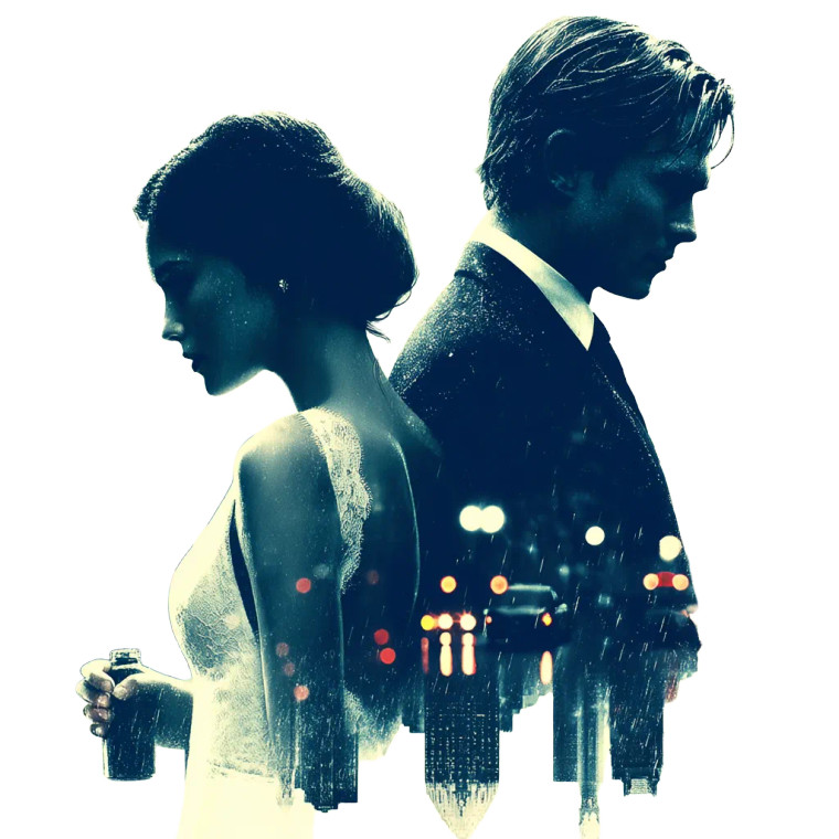 Noir Romance Poster Vinyl Car Decal Sticker – Waterproof & UV-Resistant 8"