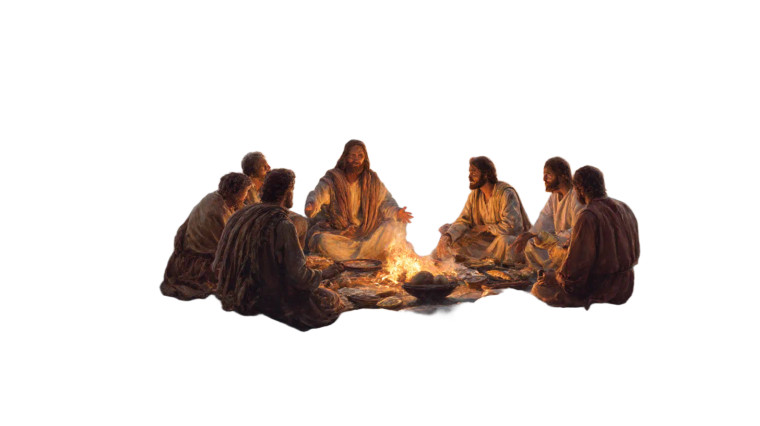 Jesus With Disciples V6 Vinyl Car Decal Sticker – Waterproof & UV-Resistant 8"