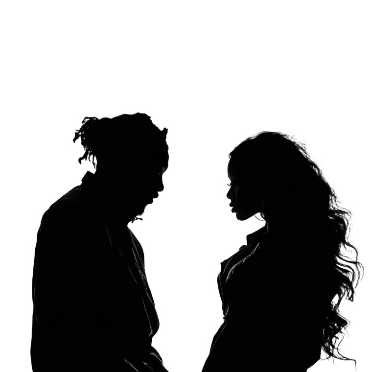 Sza & Kendrick Silhouette Vinyl Car Decal Sticker – Waterproof & UV-Resistant 8"