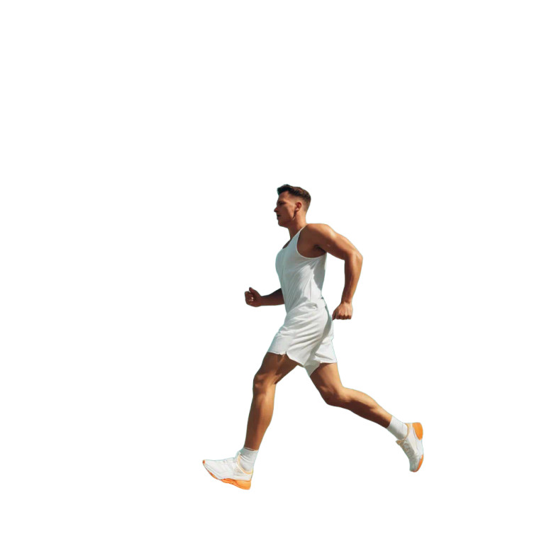 Running Athlete V5 Vinyl Car Decal Sticker – Waterproof & UV-Resistant 8"