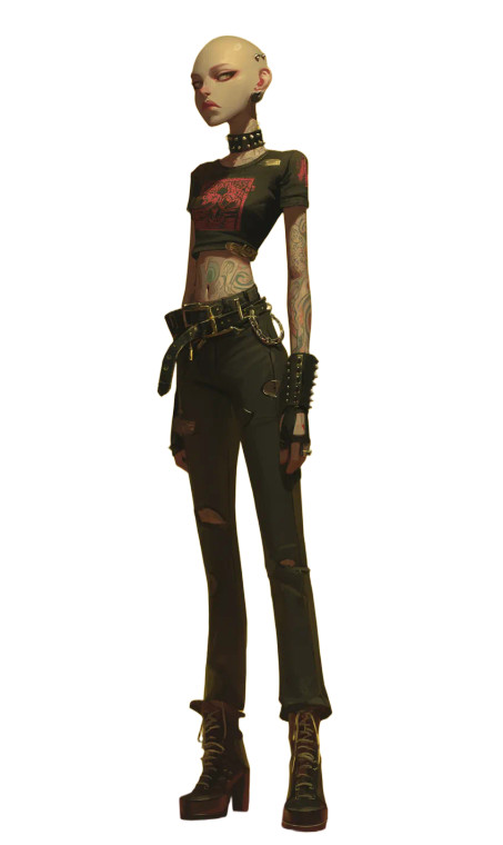 Punk Human Concept Vinyl Car Decal Sticker – Waterproof & UV-Resistant 8"