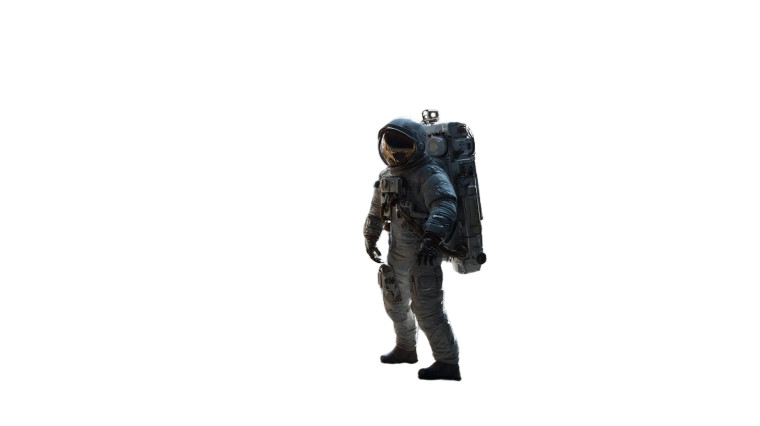 Realistic Astronaut Scene Vinyl Car Decal Sticker – Waterproof & UV-Resistant 8"