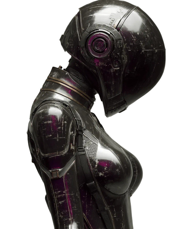 Futuristic Warrior V12 Vinyl Car Decal Sticker – Waterproof & UV-Resistant 8"