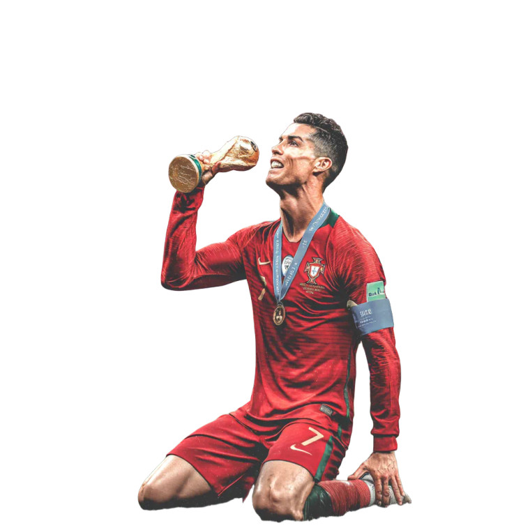 Ronaldo World Cup Vinyl Car Decal Sticker – Waterproof & UV-Resistant 8"