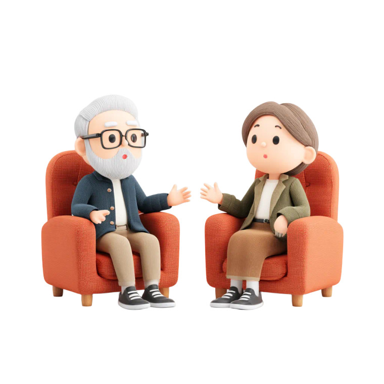 Nostalgic Grandparents Story Vinyl Car Decal Sticker – Waterproof & UV-Resistant 8"