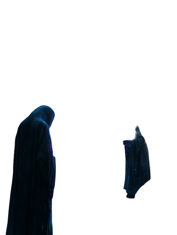 Mysterious Cloaked Figures V3 Vinyl Car Decal Sticker – Waterproof & UV-Resistant 8"
