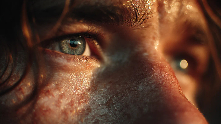 Man'S Hopeful Gaze Vinyl Car Decal Sticker – Waterproof & UV-Resistant 8"