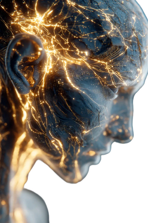 Cyberpunk Neural Interface Vinyl Car Decal Sticker – Waterproof & UV-Resistant 8"