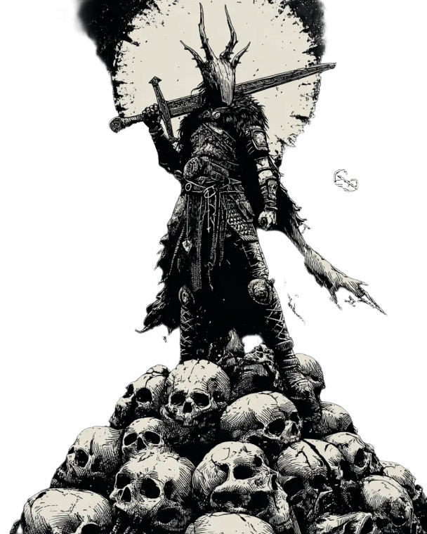 Gothic Warrior V2 Vinyl Car Decal Sticker – Waterproof & UV-Resistant 8"