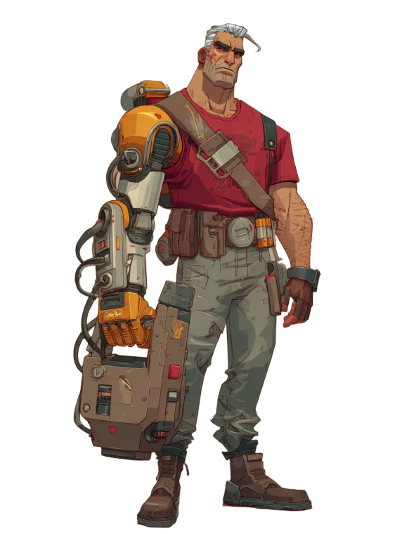 Space Mercenary Vinyl Car Decal Sticker – Waterproof & UV-Resistant 8"