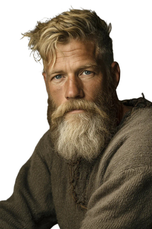 Viking Leader Portrait V2 Vinyl Car Decal Sticker – Waterproof & UV-Resistant 8"