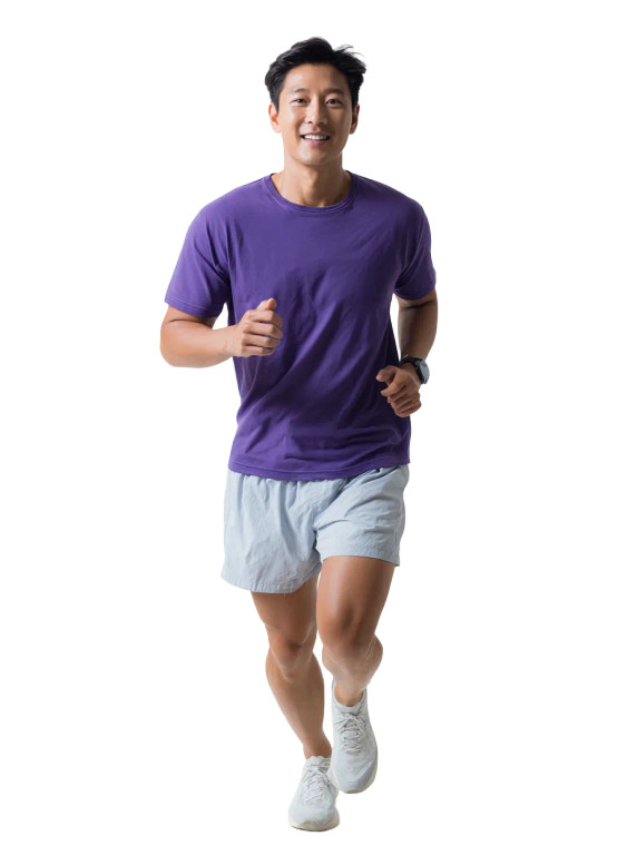 Asian Male Athlete V2 Vinyl Car Decal Sticker – Waterproof & UV-Resistant 8"