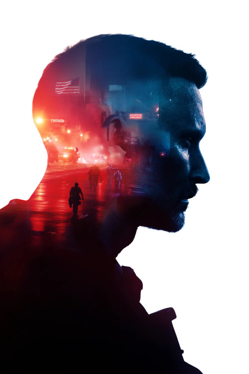 Silhouetted Soldier Scene Vinyl Car Decal Sticker – Waterproof & UV-Resistant 8"