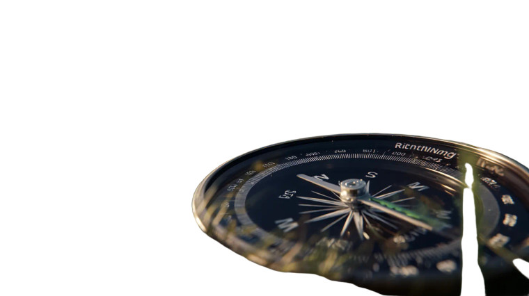 Realistic Compass Vinyl Car Decal Sticker – Waterproof & UV-Resistant 8"